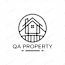 A logo for QA Property featuring a house within a circle.