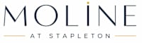 The image is a logo for Moline at Stapleton.