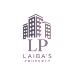 A logo with the letters "LP" and the words "Laiba's Property" below it, featuring a stylized image of buildings.
