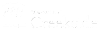 White logo at Commons at Creekside Apartments, Oregon, 97123