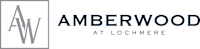 A logo with the text "AMBERWOOD AT LOCHMERE" in front of it.