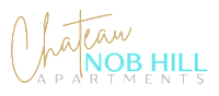 The image is a logo for Chateau Nob Hill Apartments.