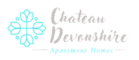 Chatau Devonshire Apartment Homes logo with a flower.