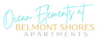 Ocean Elements at Belmont Shores Apartments logo.