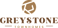 the logo for greysolon town homes is shown on a green background