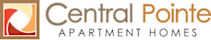 The image is a logo for Central Pointe Apartment Homes.