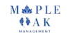 A logo with the text "Maple Oak Management" and two stylized leaves.