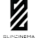 A black and white image of a stylized letter "S" with the word "SLICINEMA" below it.