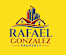 A logo for Rafael Gonzalez Property featuring a house and buildings.