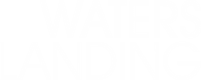 a green and white sign that reads water and dining