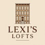A brown building is above the words Lexi's Lofts.
