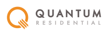 a green background with an orange logo and the words quarantine residential