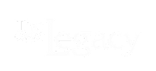 The logo for The Legacy features a heart-shaped design to the left of the text.
