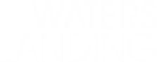 a green and white sign that reads water and dining