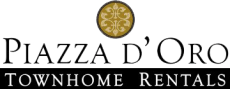 Piazza D Oro Townhome Logo  rentals l Oceanside Ca