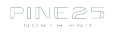 A black background with the words Pine 25 North End in white.