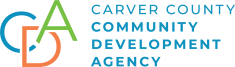 a logo for the carver county community development agency