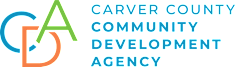 a logo for the carver county community development agency