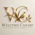 A logo for Canary Apartment Homes features a stylized letter "W" and "E" with a bird and leaves.
