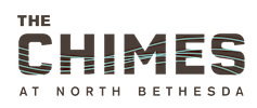 The image is a logo for "The Chimes at North Bethesda".