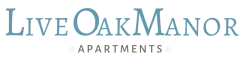the logo apartments on a green background