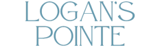 a sign that says logos point on a green background