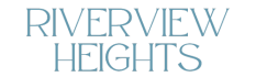 a green background with the words river heights written in white