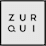 A black and white image with the words ZUR QUI.