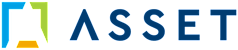 The image displays the word "ASSET" in large blue letters.