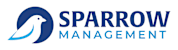 A logo with a bird and the words "SPARROW MANAGEMENT".