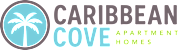 Caribbean Cove Apartment Homes logo with a palm tree.