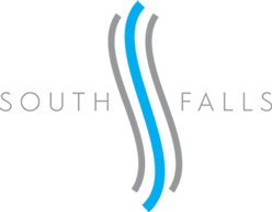 Logo in the Footer at South Falls Tower, Virginia, 23224