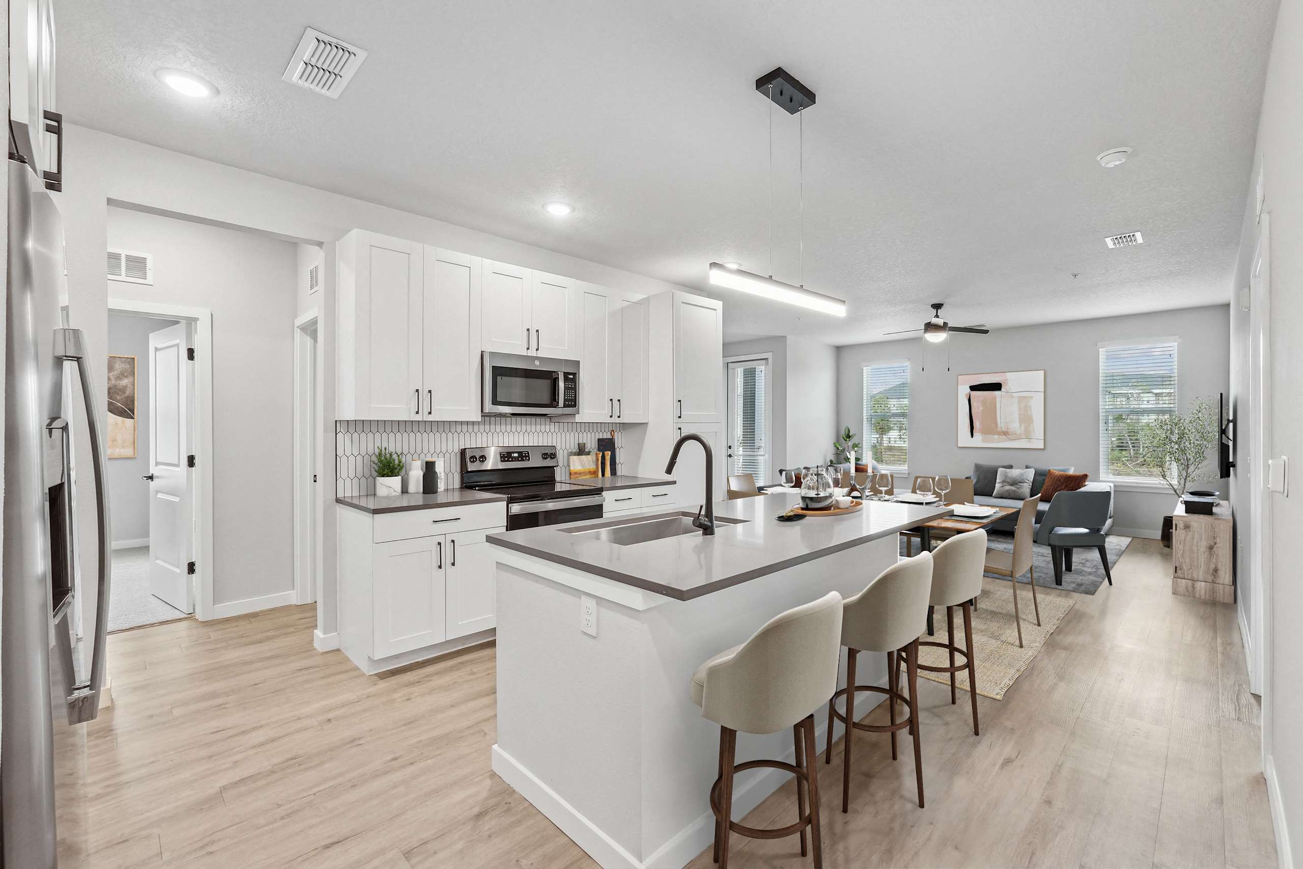 Model apartment at The Crossing at Palm Aire