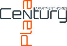 A logo for a company called Century Apartment Homes.