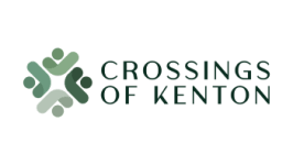 a green background with the words crossing of kent on it