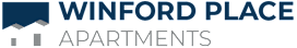 Winford Place Apartments logo in gray and blue