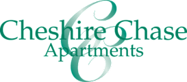 The image is of a logo for Cheshire Chase Apartments.