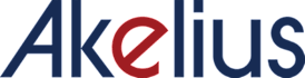 A blue and green logo with the letters A, K, E, and I, and the word "US" in a different color.