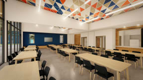 Nueva Esperanza Community Room Interior