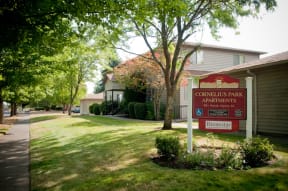 Cornelius Park Property Sign