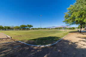 a park with a grassy field and trees