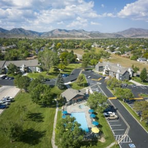 aerial of vista at trappers glen