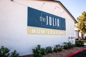 Property Sign at The Julia Apartments, Arizona