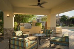 Outdoor seating area