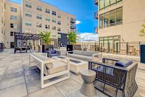Rooftop Terrace with Outdoor Fire Pit  at Novus, Lone Tree, Colorado