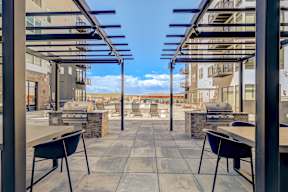 Sun Terrace with Cabanas & BBQ  at Novus, Lone Tree