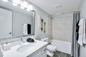 Bathroom with a Bathtub at The Julia Apartments, Mesa, AZ