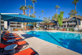 Resort Style Pool at The Julia Apartments, Mesa, AZ, 85210
