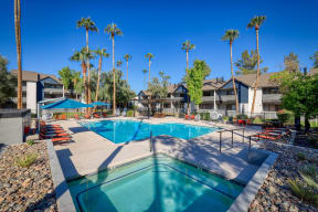 Blue Cool Swimming Pool at The Julia Apartments, Mesa