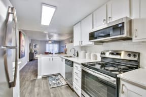 Kitchen with White Cabinets at The Julia Apartments, Arizona
